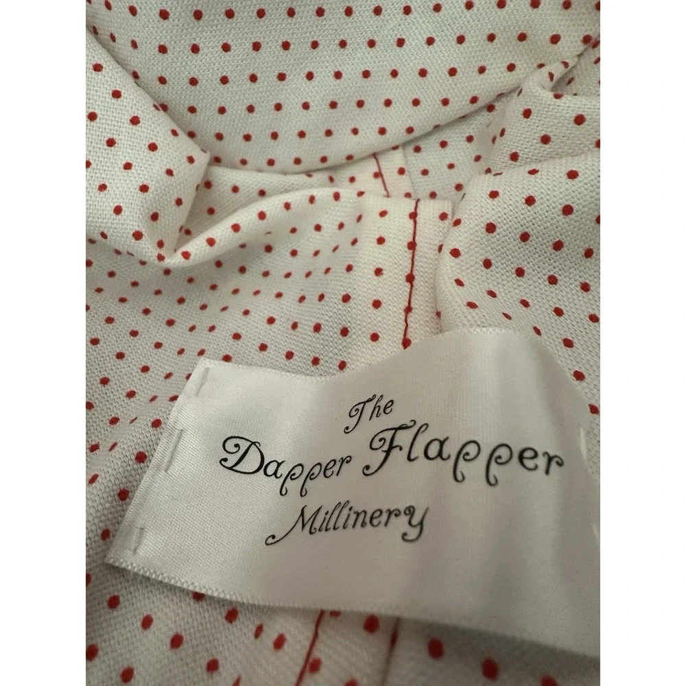 Dapper flapper Hat wool vintage Bucket Hat One Size Red Plaid